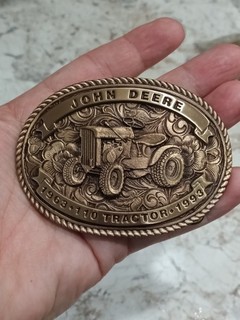 Vintage RARE 1993 John Deere Lawn & Garden Tractor 30th Anniversary Belt Buckle