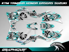 Yamaha Raptor 350 graphics kit 2004 2006 2009 to 2014 decals stickers atv utv
