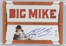 2022 National Treasures Signature Names Gold /49 Mike Baumann Rookie Auto RC