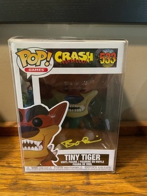 Funko Pop! Crash Bandicoot: Tiny Tiger Vinyl Figure 533 Autographed Signed 