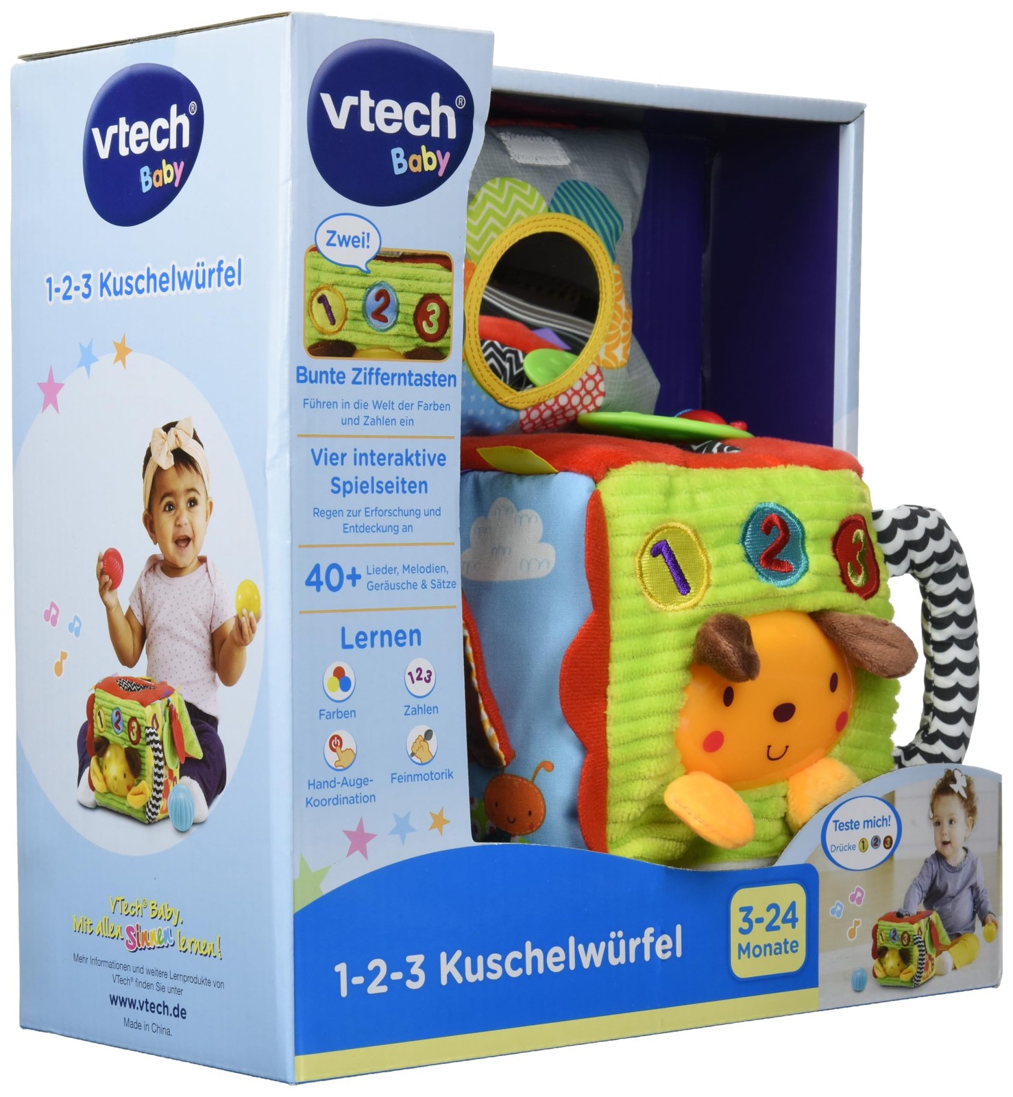 Vtech 80-528204 1-2-3 Cuddle Cubes Baby Toy Multi-Coloured 11890₽