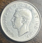 Canadian   1946.  Silver   50 Cents   Half Dollar Coin