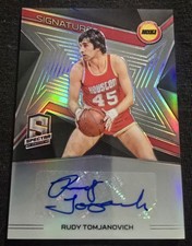 2018-19 Spectra Signatures Rudy Tomjanovich Silver Auto #SG-RTJ 28/75 ROCKETS SP