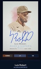 21 Topps Bunt DIGITAL Allen & Ginter Blue Retro Signature ICONIC Luis Robert