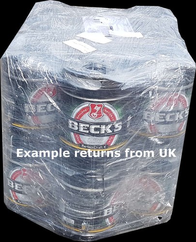 3 X BECKS GOLD PERFECT DRAFT GOLD 6 Litri Fusto 4,9 % Vol. Deposito Rimborsabile - Foto 5 di 5