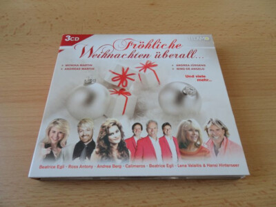 3 CD Set Fröhliche Weihnachten überall: Nino de Angelo Monika Martin Beatrice Eg