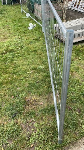 69m Bauzaun Absicherung Abgrenzung Zaun Absperrzaun 3,45x1,2m Halboch