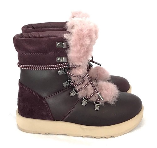 UGG Viki Waterproof Seam-Sealed Leather Suede & Sheepskin Women's Boots Sz 6.5 - Picture 2 of 12