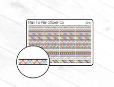 2246~~Rainbow Dividers Planner Stickers