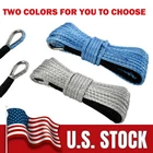 1/4"x50' 10000LBS Synthetic Winch Rope Line Recovery Cable 4WD ATV UTV SUV Bikes