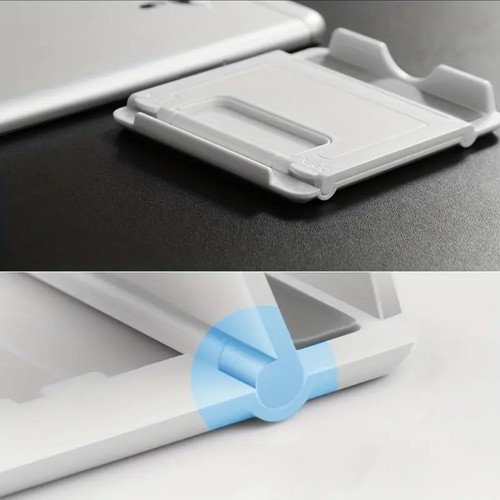 White Square Folding / Adjustable Mobile Phone / Tablet Holder / Stand - 第 6/7 張圖片