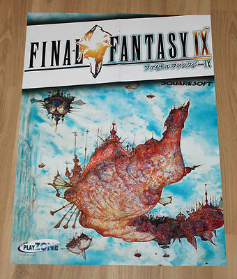 Final Fantasy IX 9 Squaresoft / Colin McRae Rally very rare Poster 55x40cm