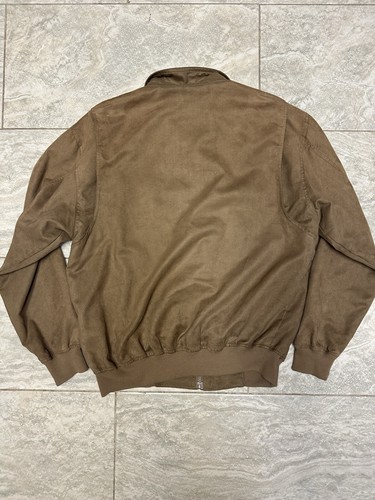 Monterey Club Tan Polyester Microfiber Men's Lightweight Zip Jacket Size M - Picture 6 of 6
