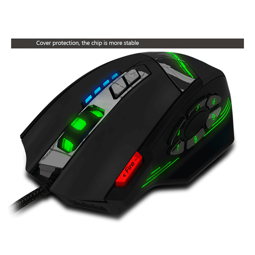 Wired Mouse 12Button USB Optical 4 Adjustable DPI Backlight f/PC Laptop K0F8 - Picture 11 of 12