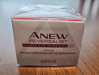 AVON ANEW REVERSALIST COMPLETE RENEWAL DAY CREAM SPF 25 TRAVEL SIZE 0.5 OZ New