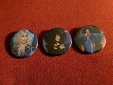 Cher Park MGM Las Vegas 3 x 1.75" pin-back buttons