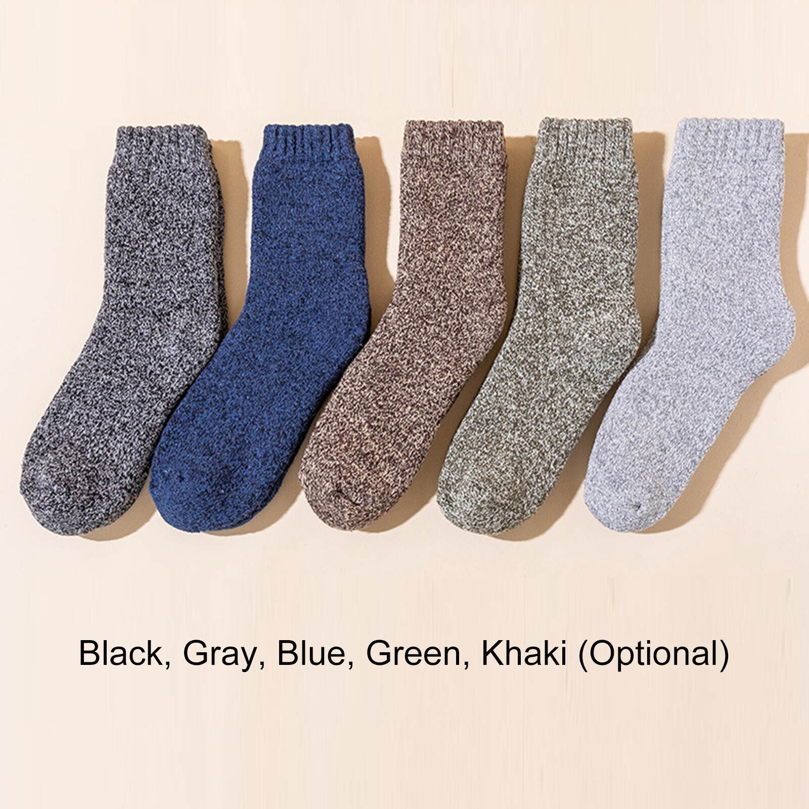Men's Winter Wool Socks Soft Warm Thick Wool Socks for Cold Weather