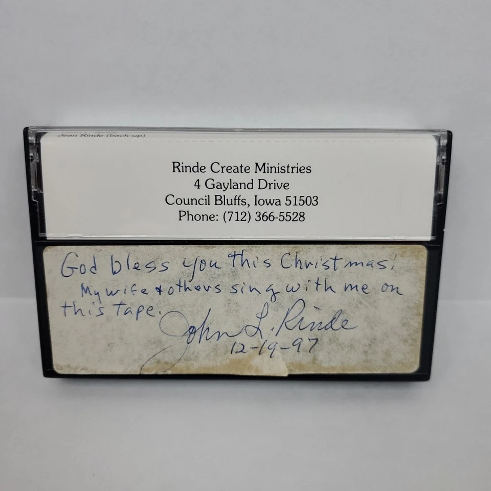 John L. Rinde We Will Walk This Way But Once Cassette Tape 1997 Rinde Ministries Foto 2 de 4