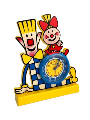 Flik Flak Fac01 1992 Vintage Alarm Children's Table Clock