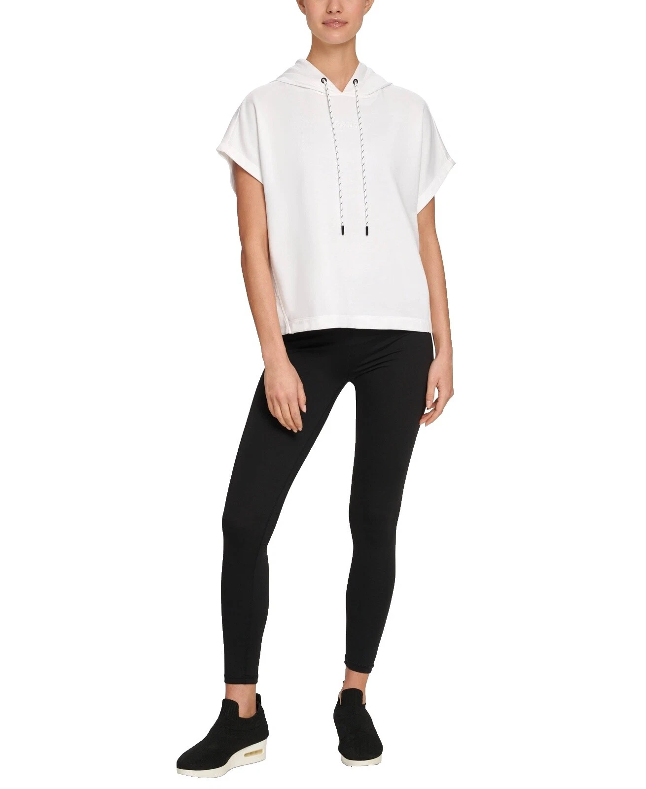 White Short Sleeve Hoodies & Sweatshirts for Women