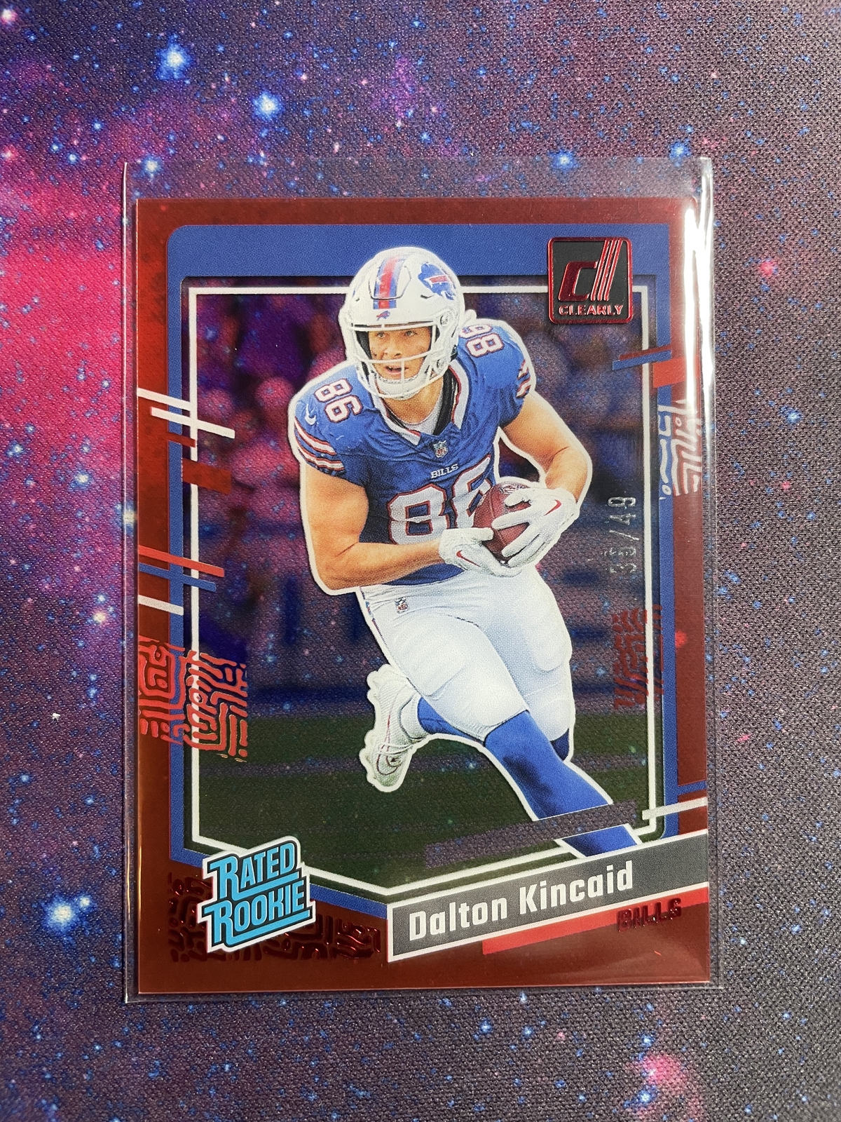 2023 Clearly Donruss #57 Dalton Kincaid Red #/49