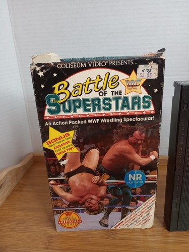 WWF Battle Of The Superstars VHS Coliseum Video 1990 Jake The Snake Hulk Hogan - Picture 2 of 11