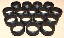Napkin Rings Set of 16 Midnight Blue Metallic Wide Ring Holders, New, USA Made