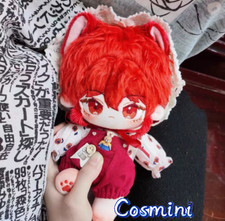 Anime Genshin Impact Diluc 20cm Plush Doll Dress up Toy Plushie Game Gift