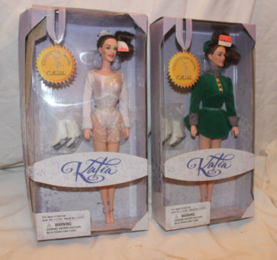 2 1997 KATIA GORDEEVA PLAYMATES TOYS DOLLS -  RUSSIAN OLYMPIC SKATER - NRFB