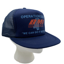 Vintage Boeing Operation Eagle BMI Mississippi Mesh Trucker Snapback Hat Cap