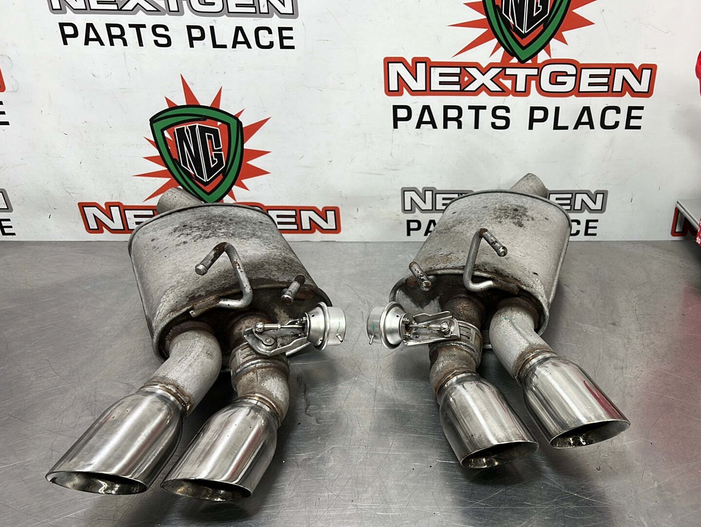 2014 CAMARO SS DUAL EXHAUST QUAD TIP ACTIVE MUFFLERS OEM 341 eBay