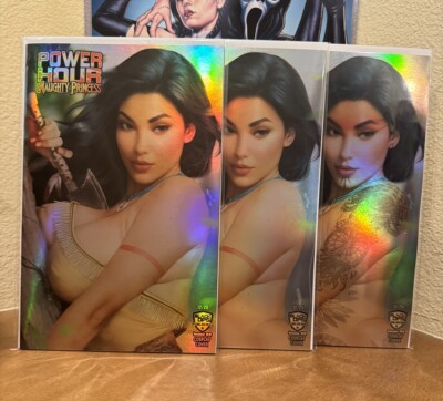 POWER HOUR - SHIKARII  POCA- FOIL  Up-Close 3 Book Matching # Set LTD #12/25 NM
