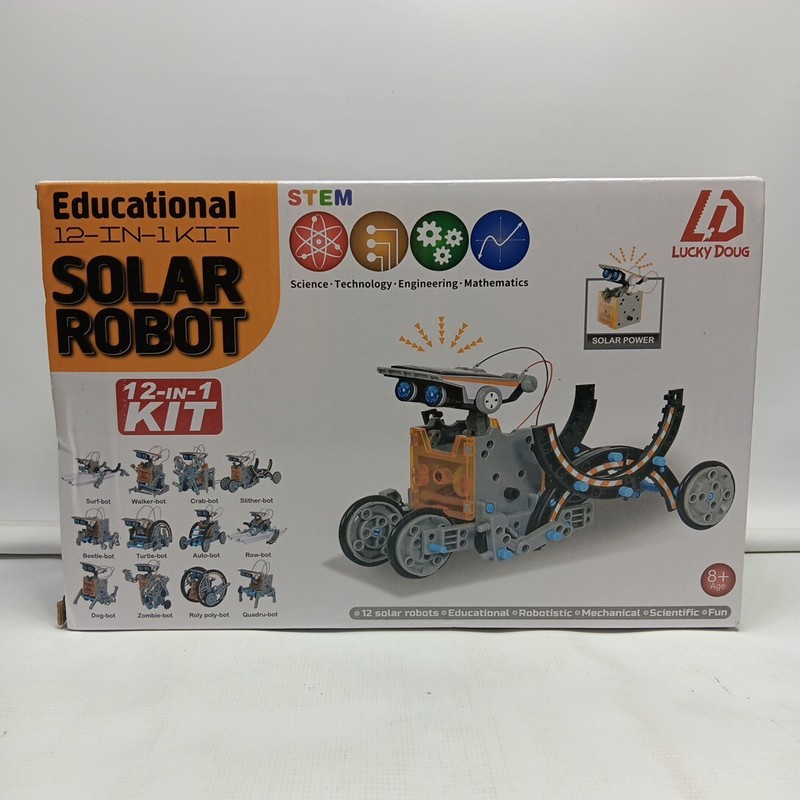 Solar Robot Kit Lucky Doug 12-in-1 STEM Projects KIT For Kids Age 8-12 NIB