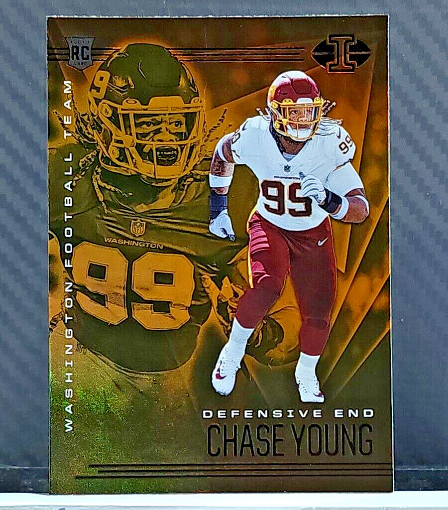 Chase Young 2020 Illusions ORANGE TROPHY SP ROOKIE #25 - Commanders RC