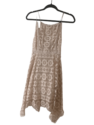 Free People lace dress cream color sz 4 | eBay