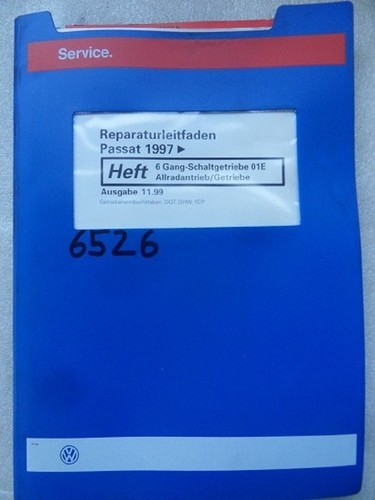 Werkstattbuch Reparaturleitfaden VW Passat 6 Gang-Schaltgetriebe Allradantr#6526