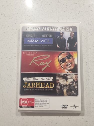MIAMI VICE + RAY + JARHEAD - DVD - 3 MOVIE PACK (JAMIE FOXX) - Picture 1 of 5
