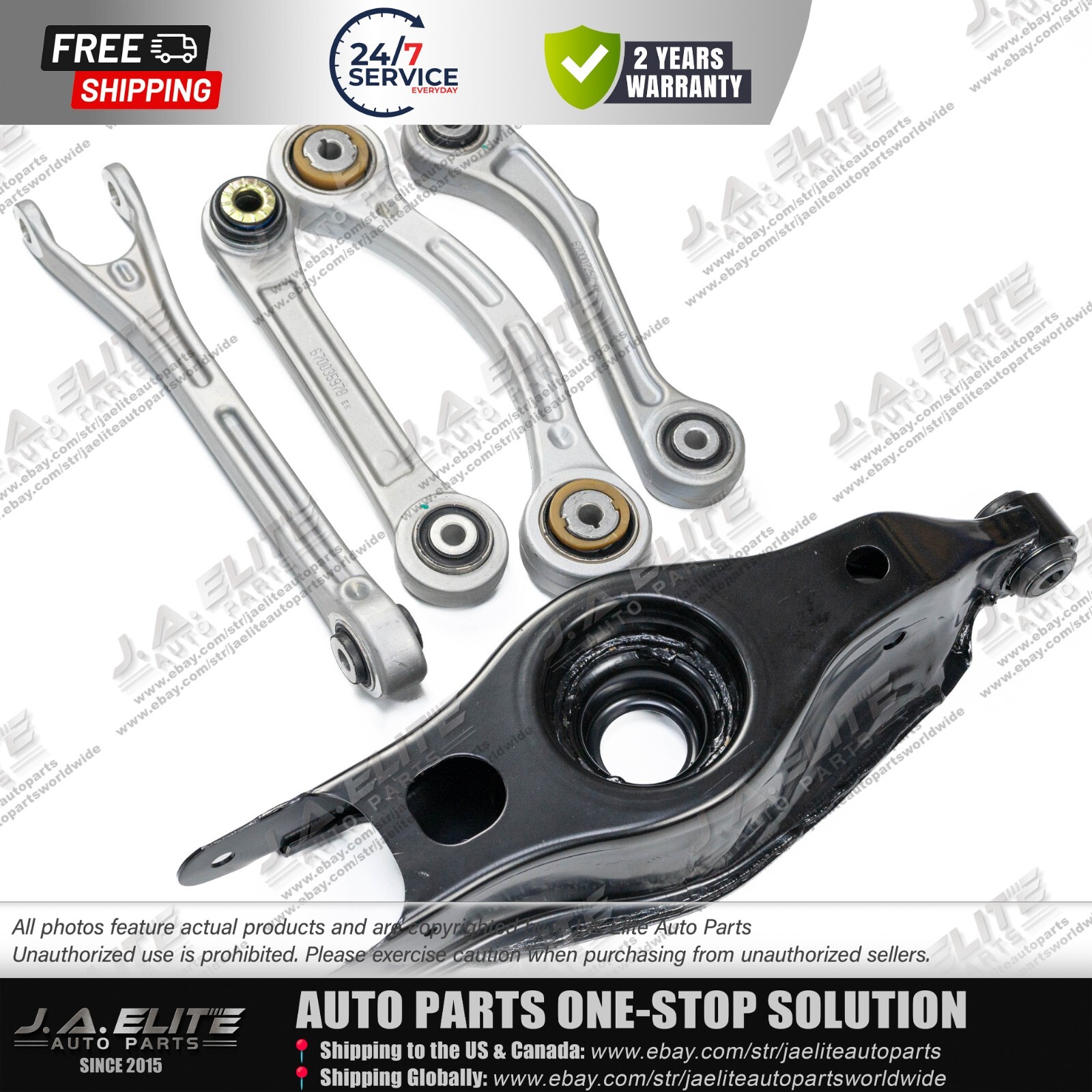 5pcs Rear Suspension Control Arm Set fit Maserati Ghibli Quattroporte 2017+