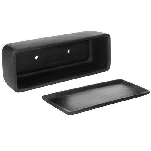 14-Inch Rectangular Modern Ceramic Succulent Planter Pot, Window Box w/ Saucer - Picture 7 of 7