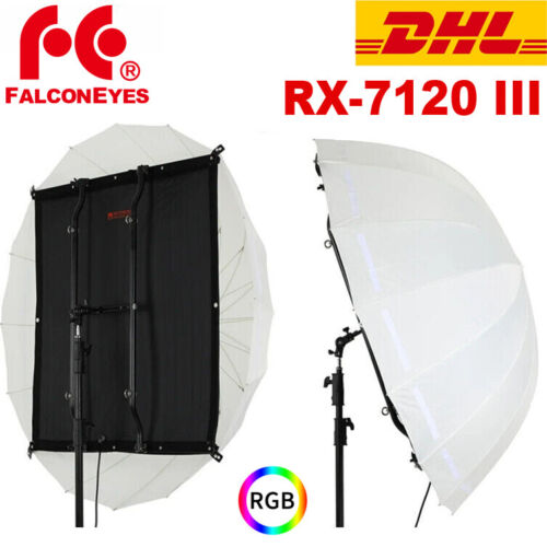 Falcon Eyes RX-7120 III 680W RGBWW lumière DEL flexible 2500-9999K lumière roll-flex - Photo 1 sur 10