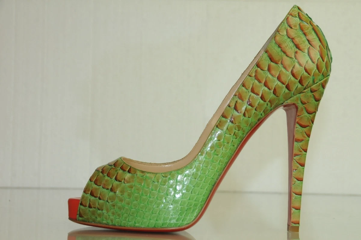 Neuf Christian Louboutin Tr s Prive 120 Python Fairy Histoire