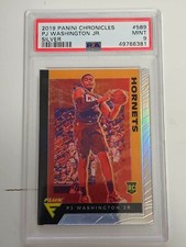 2019 PJ Washington Jr Panini Chronicles Silver RC #589 - PSA 9