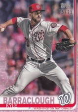 KYLE BARRACLOUGH 25/25 TOPPS UPDATE MINI PINK ON DEMAND NATIONALS #60 2019 19