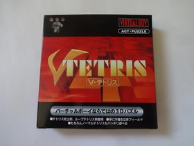 V-Tetris Nintendo Virtual Boy BPS VUE-P-VTRJ 1995 w/Box Manual Hagaki From Japan