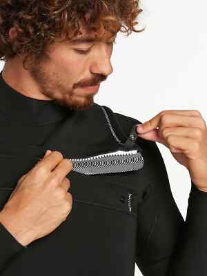 2022 Volcom Modulator 3/2 mm Chest Zip Spring Wetsuit - Black