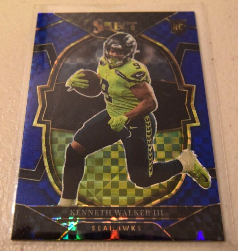 2022 Select Kenneth Walker III Concourse Blue Prizm RC /199 #2 Seahawks