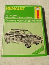 Haynes workshop manual for Renault 14.