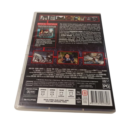 Memories (DVD) Katsuhiro Otomo Anime Animation Adventure Fantasy R4 VGC - Picture 7 of 10