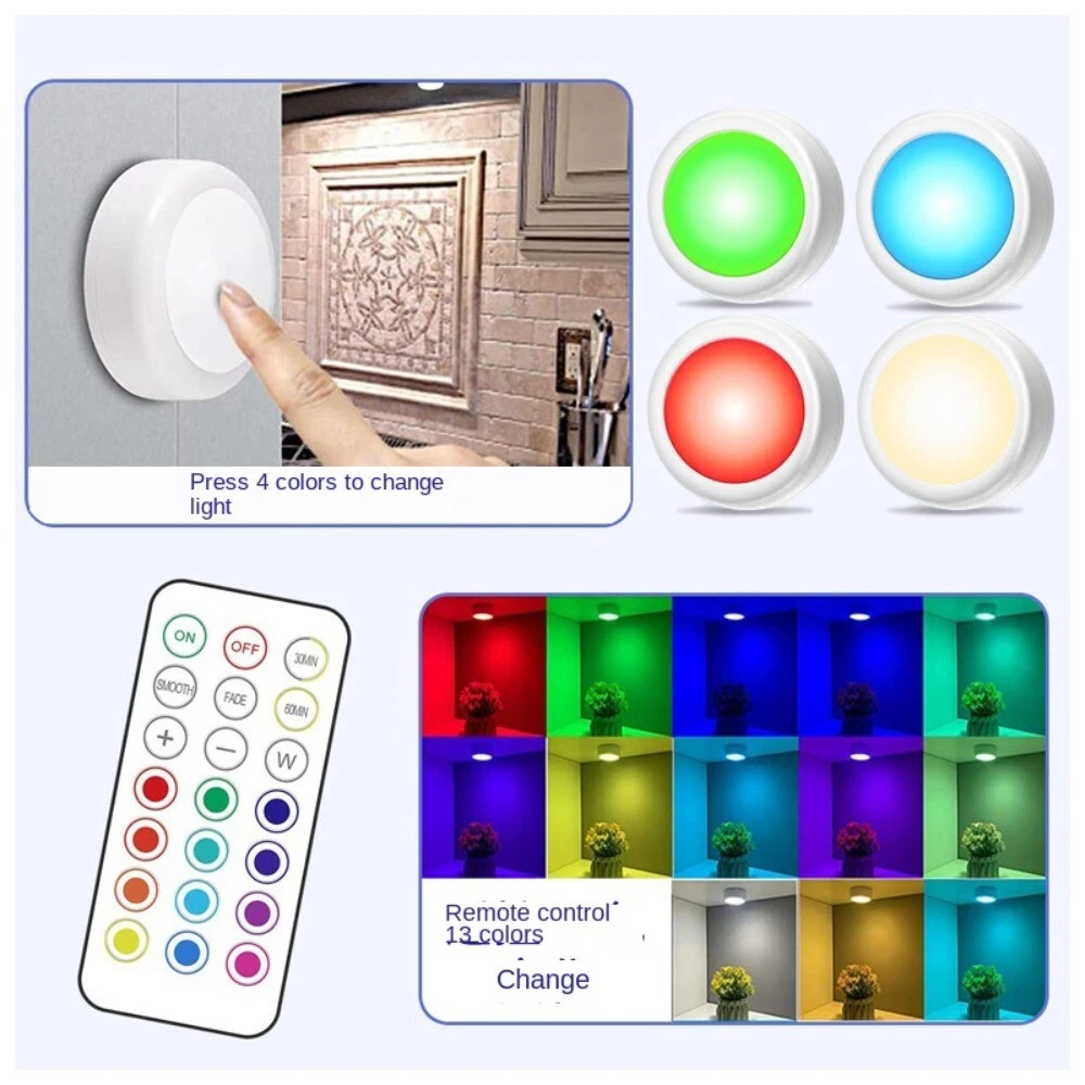 Warm cheap puck lights