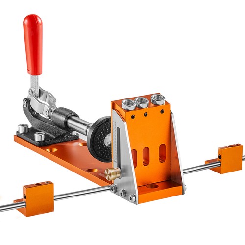 VEVOR Pocket Hole Jig Kit Joinery Woodworking System Adjustable Depth with Clamp - Picture 11 of 12